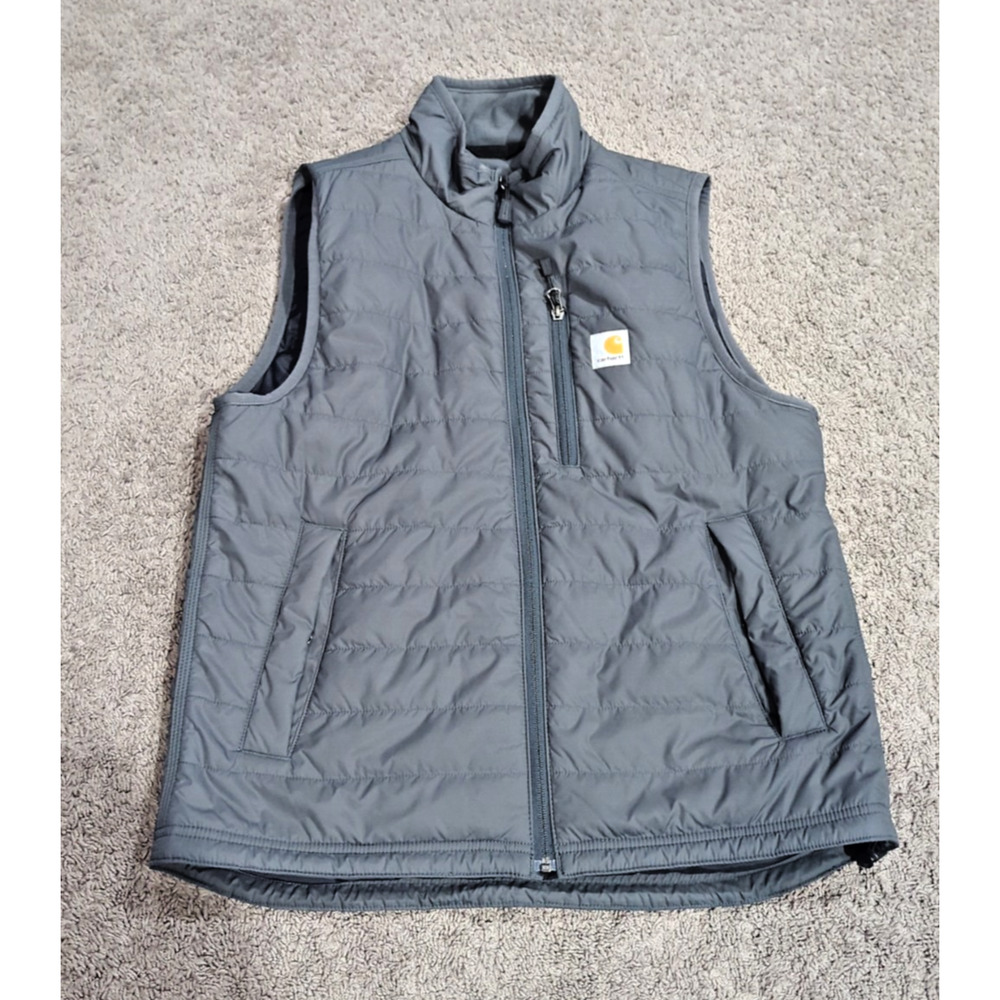 Carhartt Vest Mens M Rain Defender Quilted Puffer Insulated Workwear Utility